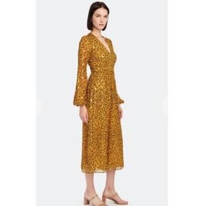 SALONI Camille Sequin Midi Dress, Size 2, NEW